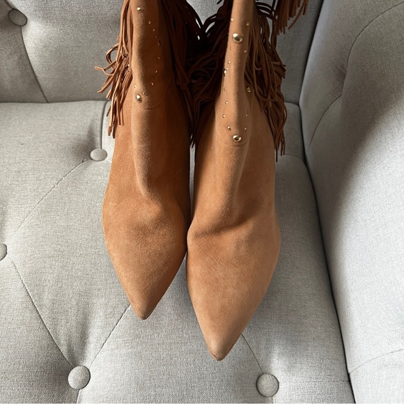 Vince Camuto NWOB Panaryaz Western Knee High Fringe Boot SIZE 8.5 - Picture 5 of 5